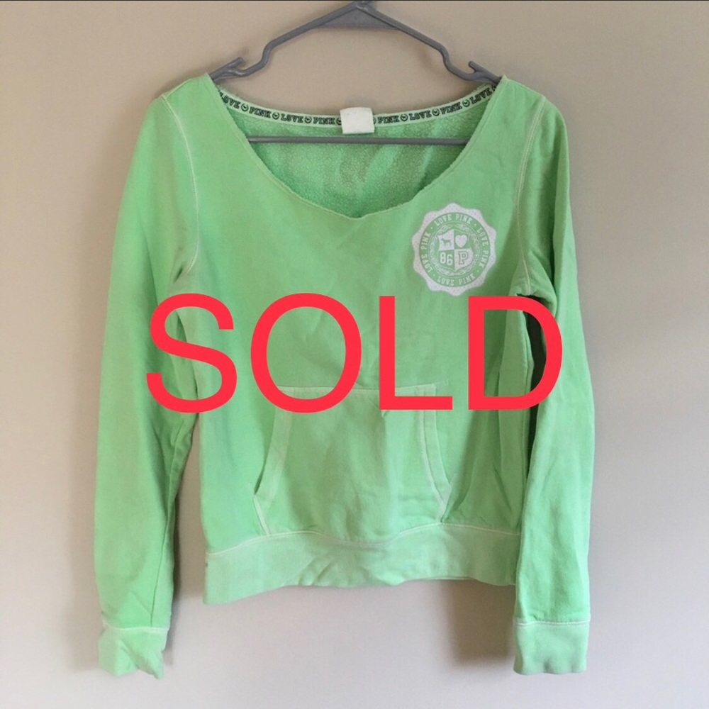 Victoria’s Secret PINK Green Sweatshirt